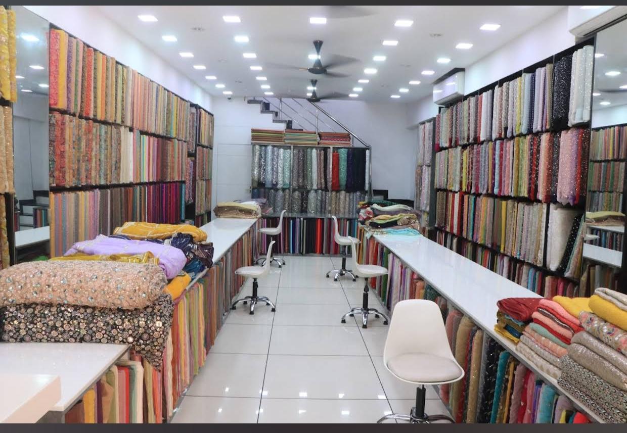 Rupam Fabric store entrance in coimbatore